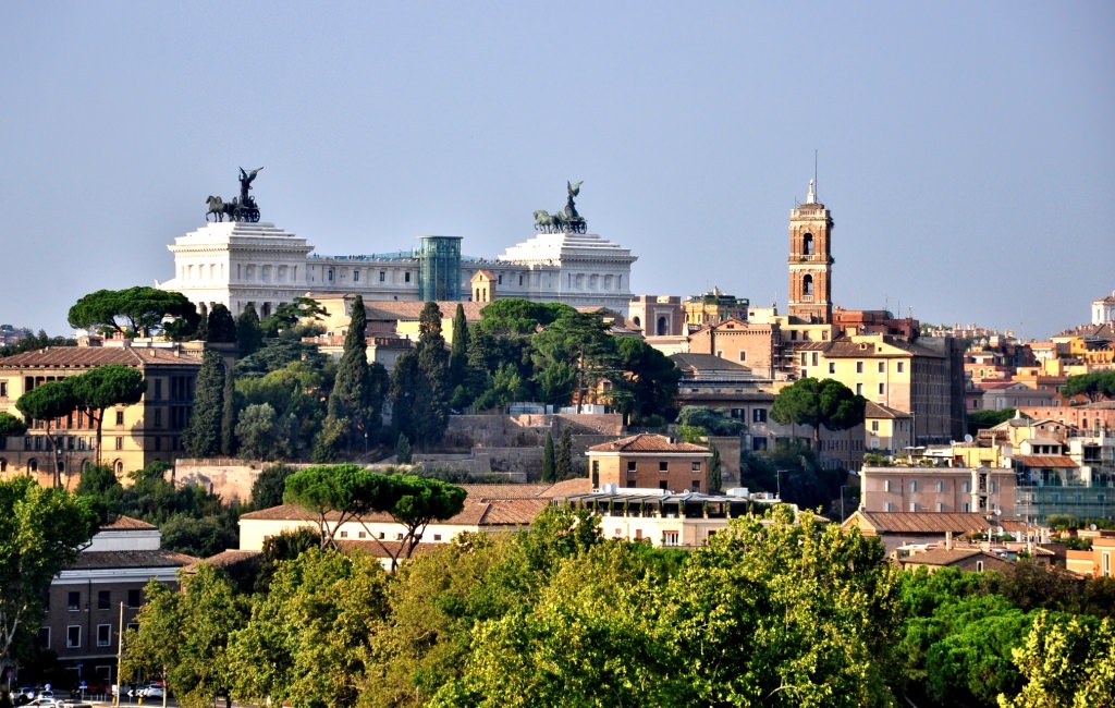 Вид на Рим с холма Авентин