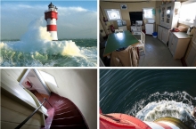 Уединенная гостиница-маяк в Северном море