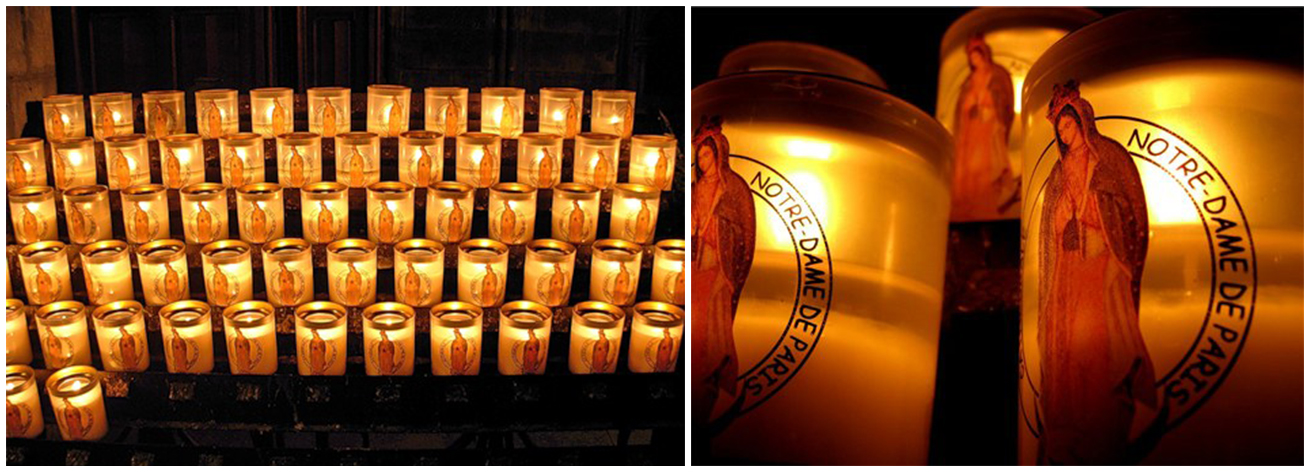 Свечи в Нотр-Дам де Пари